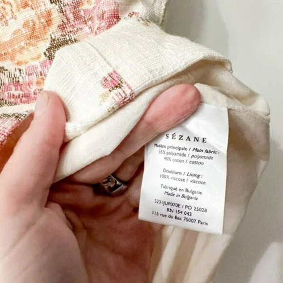 Sezane Gillie Skirt Mini Ella Floral Size 36 US 4 NWOT - Picture 4 of 5